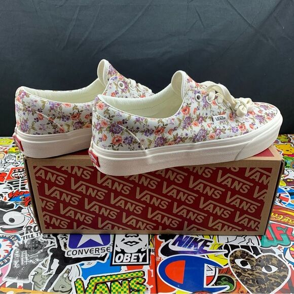 Vans Era Vintage Floral White Women's Various Sizes - Picture 2 of 13